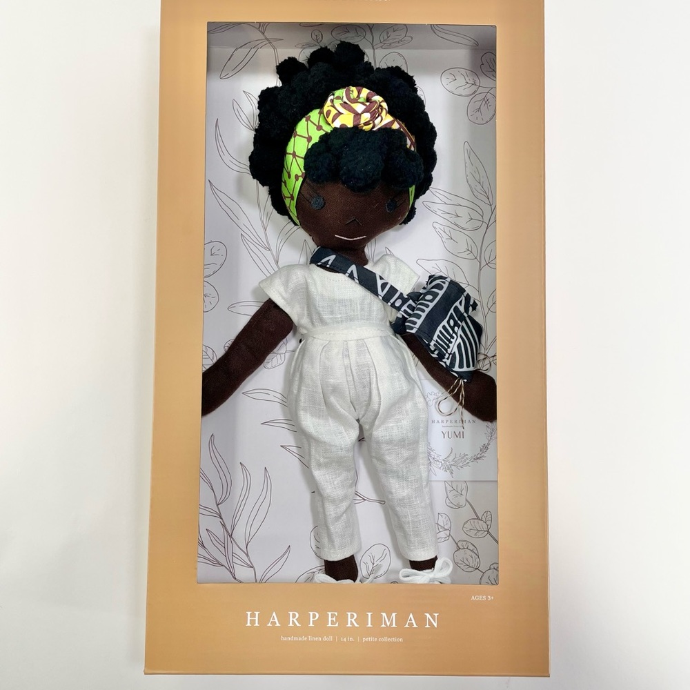 New!  Harperlman Handmade 14” Linen Doll Petite Collection Yumi Target
